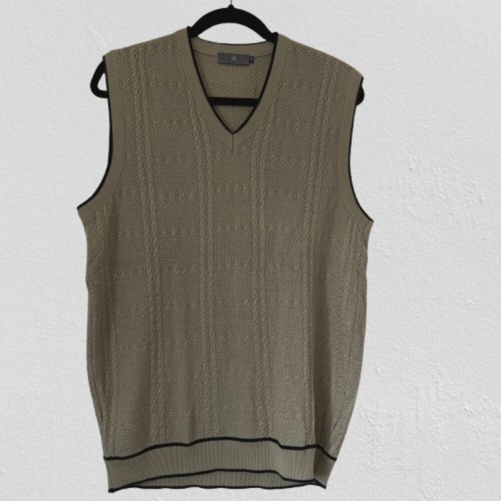Mens v neck pullover sweater vest Medium